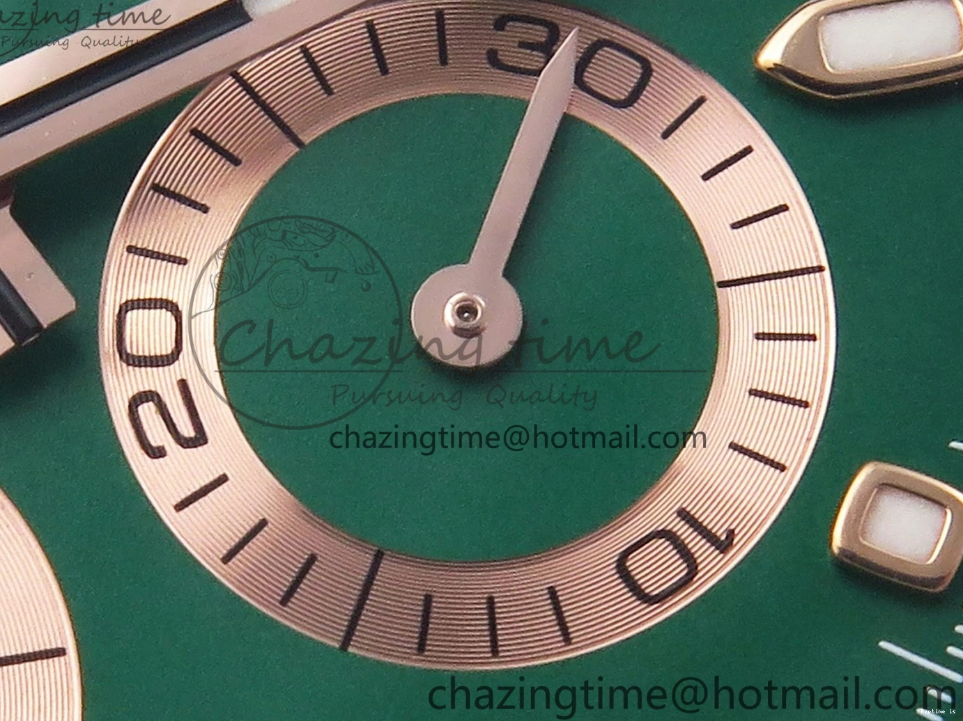 1220 MoistureWicking Daytona AET White Ceramic Case and Bracelet Green Dial SA4130 V 1891